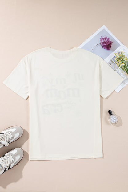 Jet Stream In My mom Era Graphic Loose Casual Tee