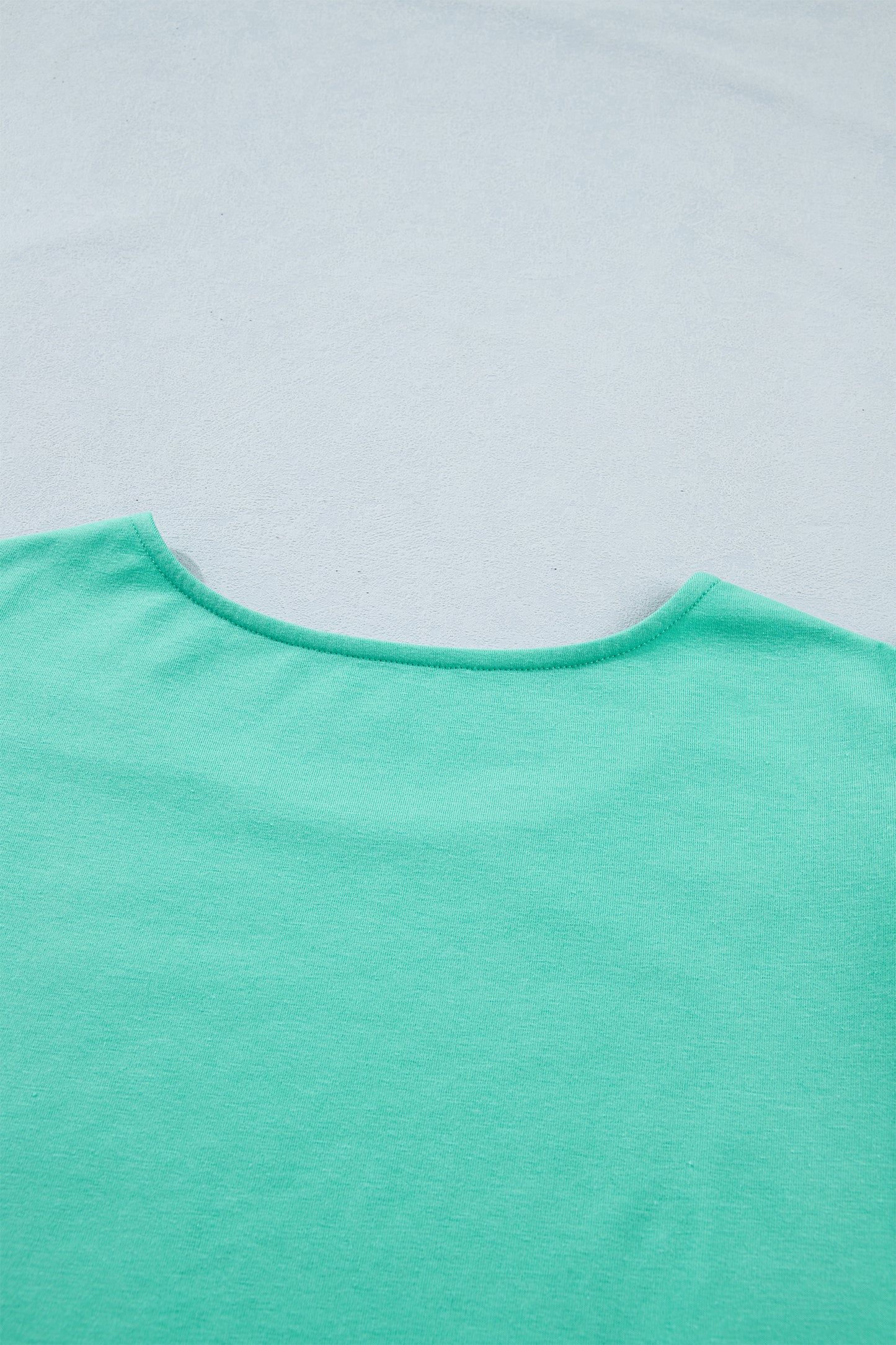 Mint Green Eyelet Lace Ruffled Cap Sleeve Top
